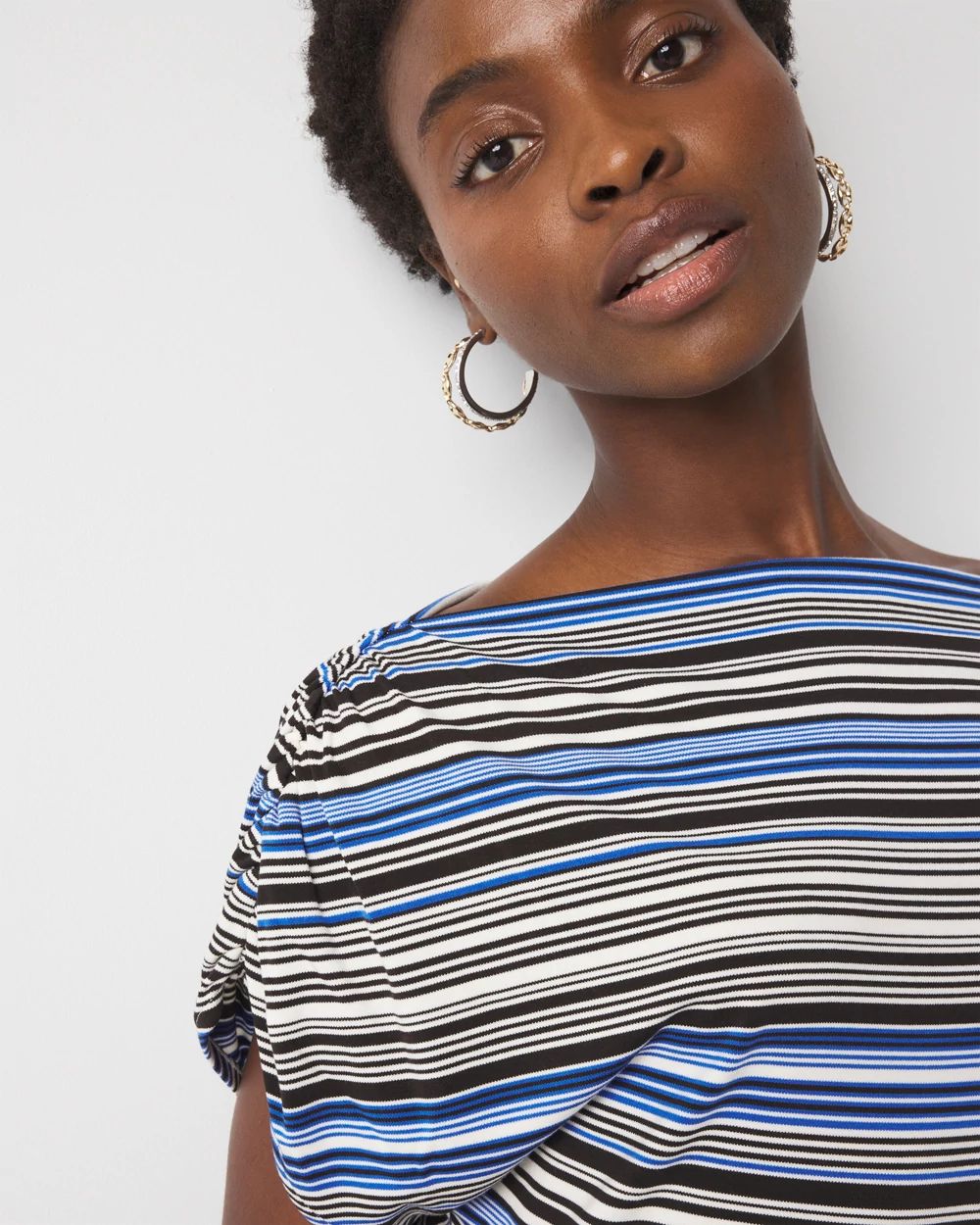 Asymmetric Ruched Top | White House Black Market